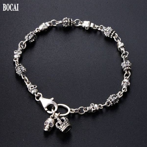 2021 new real s925 sterling sier fashion men and women retro skull crown couple bracelet nnxz, Black
2021 new real s925 sterling sier fashion men and women retro skull crown couple bracelet nnxz, Black