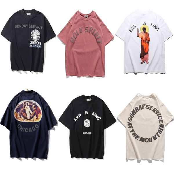 kanye's t shirt sunday limited service commemoration oversize loose short sleeve jesus is king luxury new designer shirts, White
kanye's t shirt sunday limited service commemoration oversize loose short sleeve jesus is king luxury new designer shirts, White