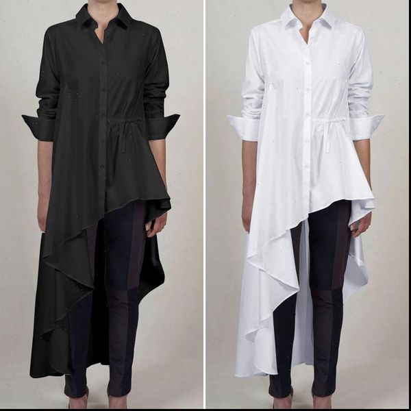 plus size tunic elegant asymmetrical shirts zanzea 2021 womens casual blouse long sleeve female button lapel lace up blusas, White
plus size tunic elegant asymmetrical shirts zanzea 2021 womens casual blouse long sleeve female button lapel lace up blusas, White