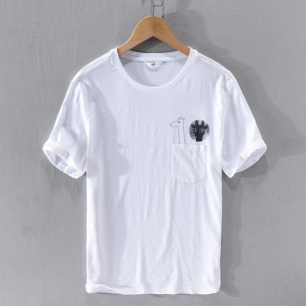 2021 new japanese style creative summer shirt short sleeve linen t-shirt for men casual round neck t shirts male fashion chemise 9930, White
2021 new japanese style creative summer shirt short sleeve linen t-shirt for men casual round neck t shirts male fashion chemise 9930, White