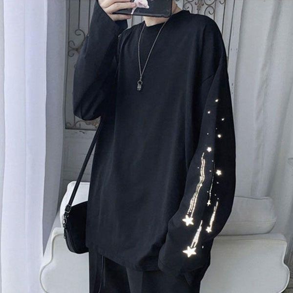 women's t-shirt autumn meteor shower reflective long sleeve student korean loose trend harajuku gothic punk clothes, White
women's t-shirt autumn meteor shower reflective long sleeve student korean loose trend harajuku gothic punk clothes, White