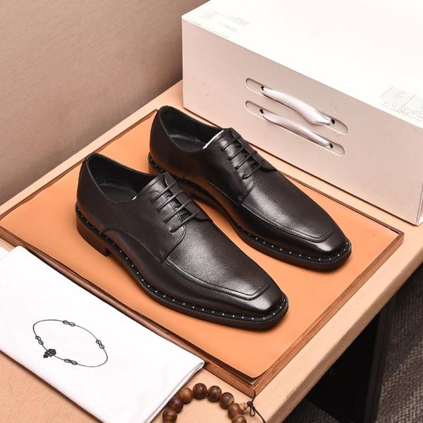 dress shoes fashion classic retro business men genuine leather casual luxury lace-up banquet, Black
dress shoes fashion classic retro business men genuine leather casual luxury lace-up banquet, Black