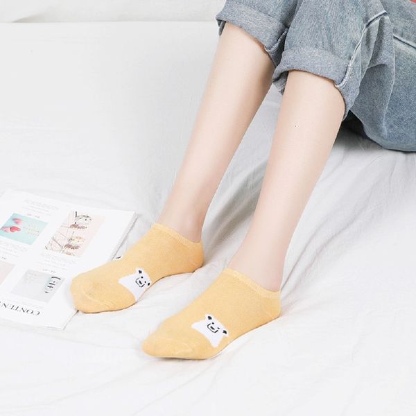 new polar bear women girls cute cartoon ladies short socks, Black;white
new polar bear women girls cute cartoon ladies short socks, Black;white