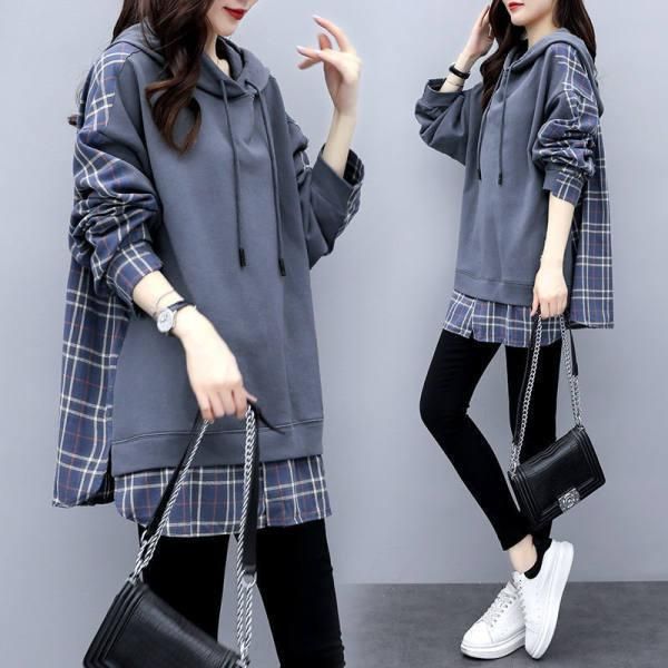women's hoodies & sweatshirts hooded hoodie female loose korean autumn fashion matching lazy wind splicing false two anime sweatshirt, Black
women's hoodies & sweatshirts hooded hoodie female loose korean autumn fashion matching lazy wind splicing false two anime sweatshirt, Black