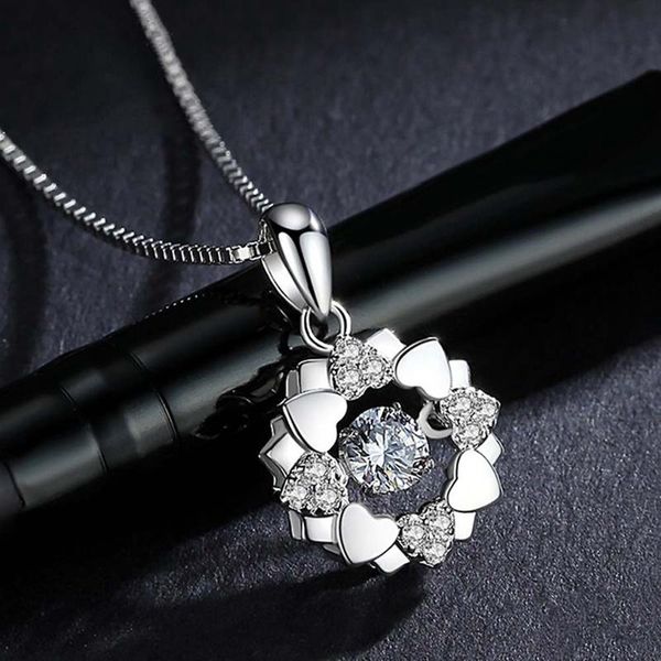 women heart zircon crystal pendant necklace jewelry choker necklace gift for lady collares, Silver
women heart zircon crystal pendant necklace jewelry choker necklace gift for lady collares, Silver