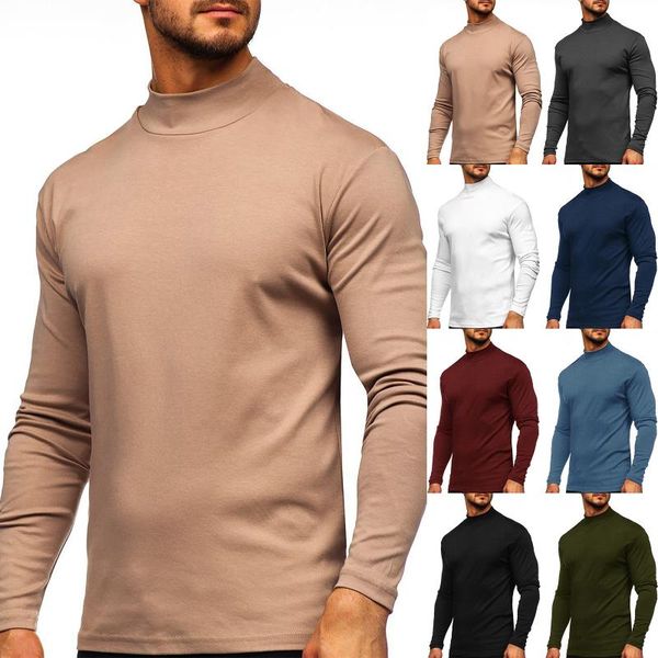 men's t-shirts autumn winter mens thin thermal t-shirt men's solid color bottoming slim warm cotton high-necked long-sleeved, White;black
men's t-shirts autumn winter mens thin thermal t-shirt men's solid color bottoming slim warm cotton high-necked long-sleeved, White;black