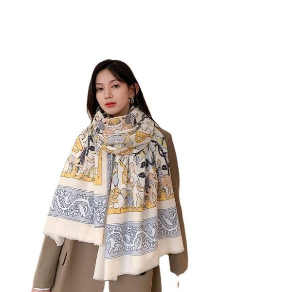 scarves autumn and winter imitation cashmere printed scarf women warm shawl fashion versatile double-sided headscarf, Blue;gray
scarves autumn and winter imitation cashmere printed scarf women warm shawl fashion versatile double-sided headscarf, Blue;gray