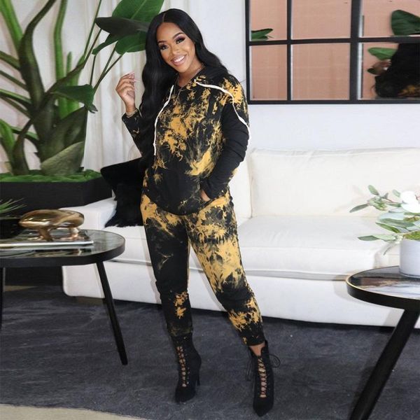 women's two piece pants tie dye set long sleeve hoodies sweatpants fall outfits lounge 2021 fashion women clothing matching sets, White
women's two piece pants tie dye set long sleeve hoodies sweatpants fall outfits lounge 2021 fashion women clothing matching sets, White