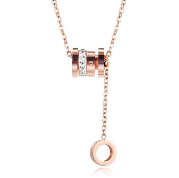 valentine's day gifts women's stainless steel necklaces double-ring roman numeral cubic zirconia pendant necklace rose gold pendan, Silver
valentine's day gifts women's stainless steel necklaces double-ring roman numeral cubic zirconia pendant necklace rose gold pendan, Silver