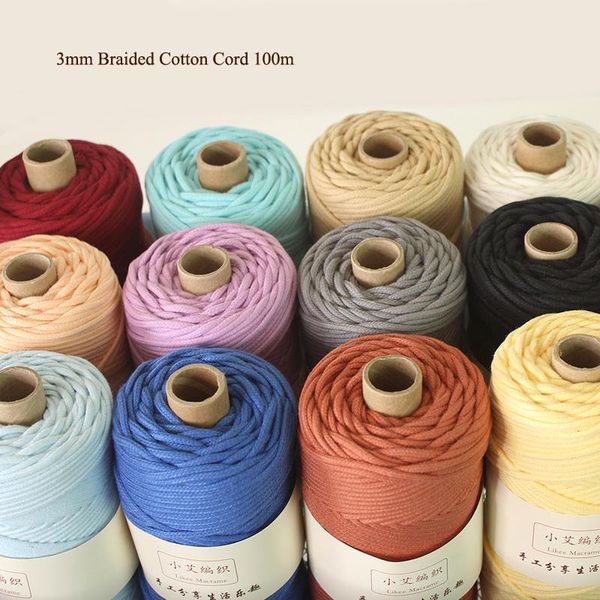 yarn 3mm macrame cord braided 100% cotton100m rope string thread for party wedding decoration accessory diy, Black;white
yarn 3mm macrame cord braided 100% cotton100m rope string thread for party wedding decoration accessory diy, Black;white