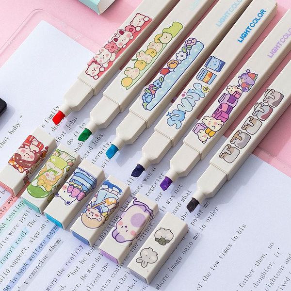highlighters 2022 highlighter kawaii cute gel pens 6pcs creative quick drying cap neutral korean stationery school office supplies, Black;red
highlighters 2022 highlighter kawaii cute gel pens 6pcs creative quick drying cap neutral korean stationery school office supplies, Black;red