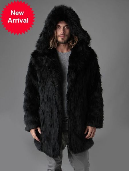 winter men faux fox coat thick long sleeve warm hooded luxury fur jacket black parkas bontjas mens furry shaggy outerwear, Black;brown
winter men faux fox coat thick long sleeve warm hooded luxury fur jacket black parkas bontjas mens furry shaggy outerwear, Black;brown