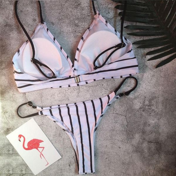 women's swimwear 2021 summer ladies striped/floral bikinis set push-up padded swimsuit bathing beachwear, White;black
women's swimwear 2021 summer ladies striped/floral bikinis set push-up padded swimsuit bathing beachwear, White;black