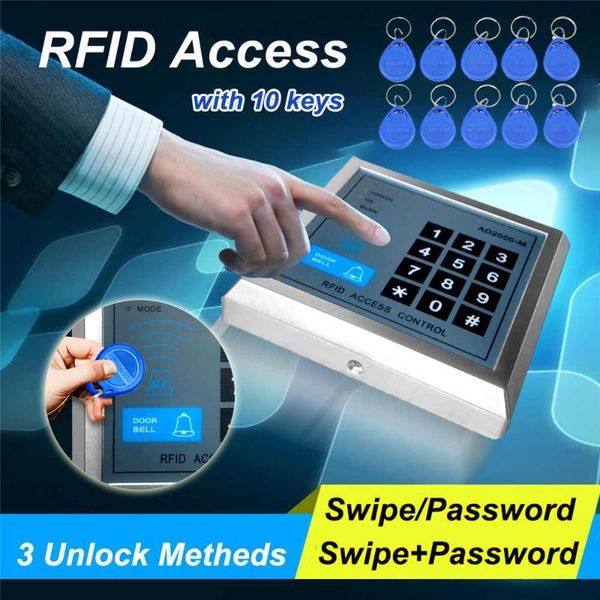 125khz security rfid code lock with fingerprint access control swipe access system key set door control
125khz security rfid code lock with fingerprint access control swipe access system key set door control