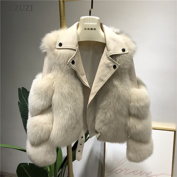 2021 new coat natural real fox coats genuine sheep leather whole fur jacket outwear luxury women winter vk85, Black
2021 new coat natural real fox coats genuine sheep leather whole fur jacket outwear luxury women winter vk85, Black
