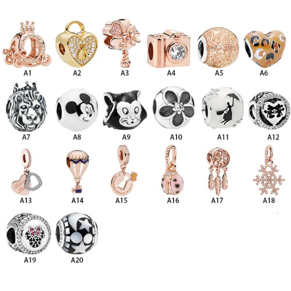 new 925 sterling silver fit pandora charms bracelets crown camera lion cat love heart snowflake mouse charm for european women wedding origi, Golden;silver
new 925 sterling silver fit pandora charms bracelets crown camera lion cat love heart snowflake mouse charm for european women wedding origi, Golden;silver