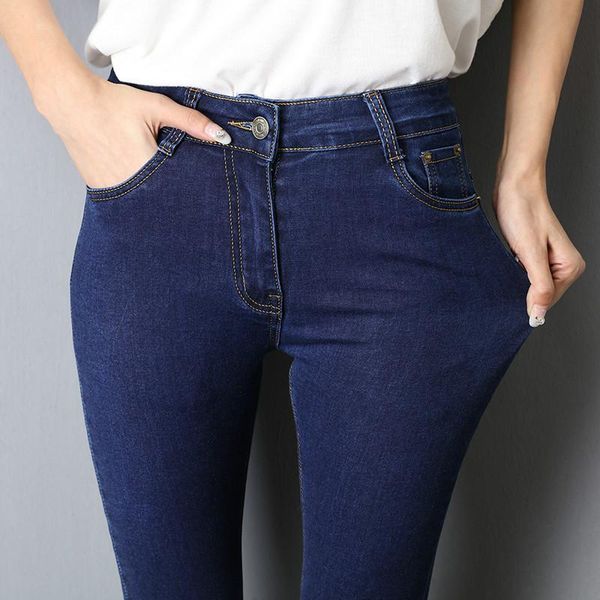 women's jeans mom high waist woman elastic plus size 40 stretch female washed denim skinny pencil pants streetwear, Blue
women's jeans mom high waist woman elastic plus size 40 stretch female washed denim skinny pencil pants streetwear, Blue