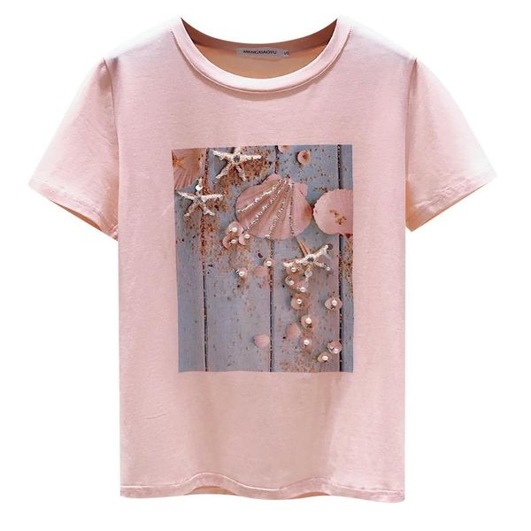 women's t-shirt summer fashion cartoon print women tshirt casual soft tee cute harajuku femme, White
women's t-shirt summer fashion cartoon print women tshirt casual soft tee cute harajuku femme, White