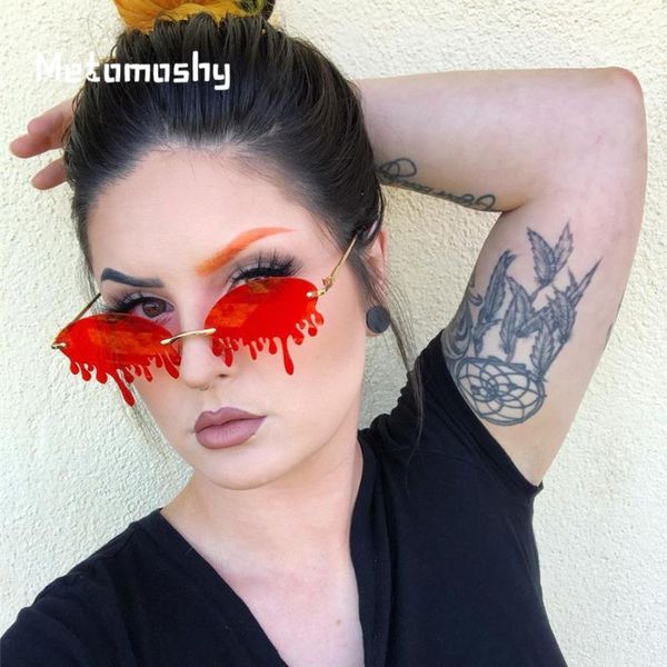 new shape sun women rimless bmntk eyewear tears sunglasses street shades drop beat glasses female gafas unique oculos feminino uv400 rttat, White;black
new shape sun women rimless bmntk eyewear tears sunglasses street shades drop beat glasses female gafas unique oculos feminino uv400 rttat, White;black