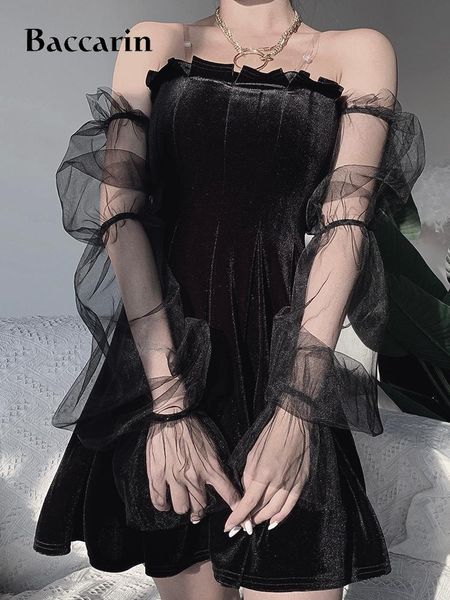 casual dresses baccarin lolita skater velvet puff long sleeve mesh pleated women dress off shoulder elegant 2021 spring summer clothes gothi, Black;gray
casual dresses baccarin lolita skater velvet puff long sleeve mesh pleated women dress off shoulder elegant 2021 spring summer clothes gothi, Black;gray