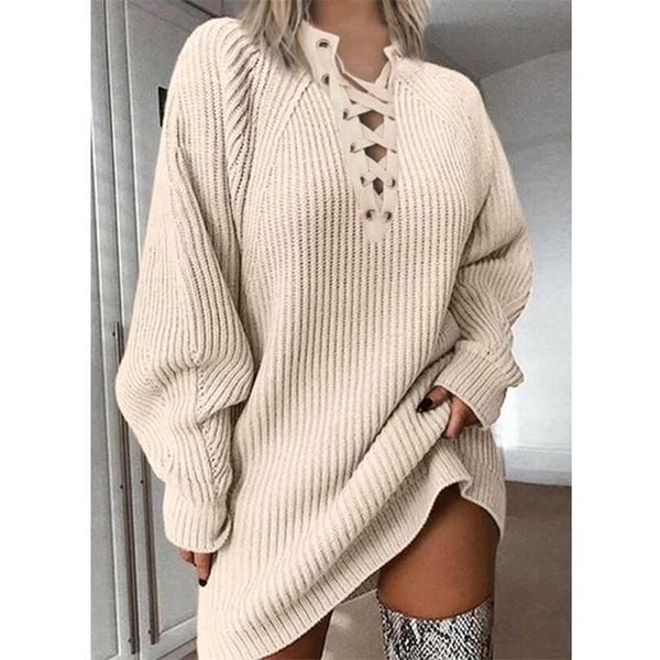 autumn winter sweater dress solid color v neck lace up knitted mini casual loose elegant thick warm es 211220, Black;gray
autumn winter sweater dress solid color v neck lace up knitted mini casual loose elegant thick warm es 211220, Black;gray