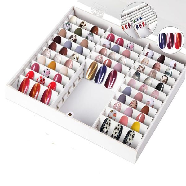false nails nail storage box fake tips color display holder decoration for container, Red;gold
false nails nail storage box fake tips color display holder decoration for container, Red;gold