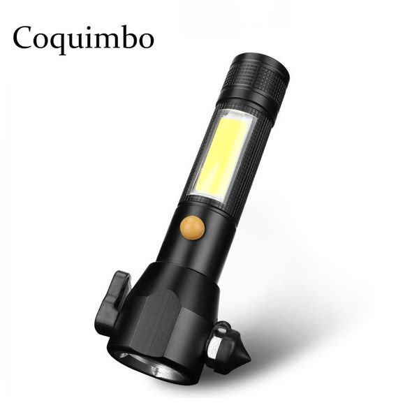 multi-function powerful magnetic with hammer cutting knife 5 mode led torch for emergency escape use 18650 battery
multi-function powerful magnetic with hammer cutting knife 5 mode led torch for emergency escape use 18650 battery
