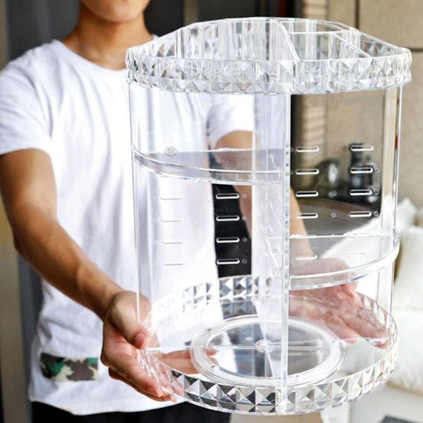 acrylic cosmetic storage box 360 degree rotating stand deskmakeup display rack for women (large, diamond pattern
acrylic cosmetic storage box 360 degree rotating stand deskmakeup display rack for women (large, diamond pattern