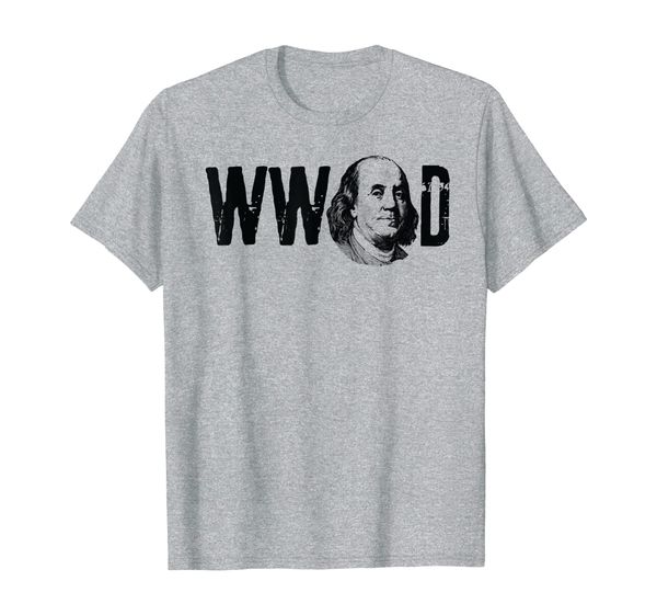 ben franklin shirt what would franklin do t-shirt, White;black
ben franklin shirt what would franklin do t-shirt, White;black