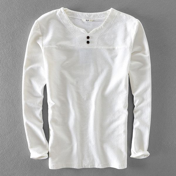 2021 autumn new men's cotton long-sleeved t-shirt chinese style small v collar t shirt men brand fashion tshirt mens camisa 3xl r4v6, White
2021 autumn new men's cotton long-sleeved t-shirt chinese style small v collar t shirt men brand fashion tshirt mens camisa 3xl r4v6, White