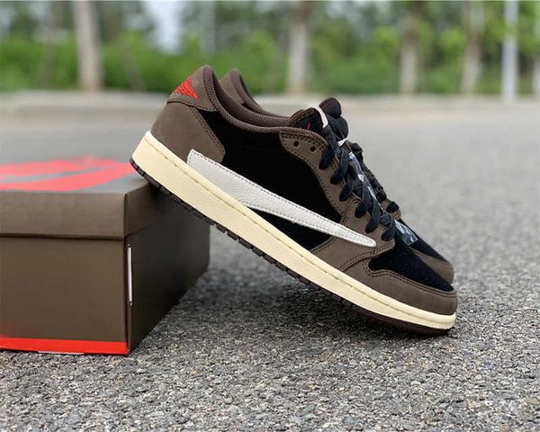 ts x jumpman 1 low mens womens basketball shoes dark mocha outdoor fashion sneakers cq4277-001
ts x jumpman 1 low mens womens basketball shoes dark mocha outdoor fashion sneakers cq4277-001