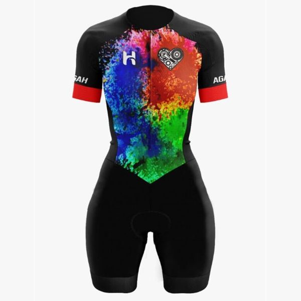 racing sets agah macaquinh women triathlon skinsuit short sleeve jumpsuit cycling jersey sportwear bodysuit kit mtb summer bike suit running, Black;blue
racing sets agah macaquinh women triathlon skinsuit short sleeve jumpsuit cycling jersey sportwear bodysuit kit mtb summer bike suit running, Black;blue