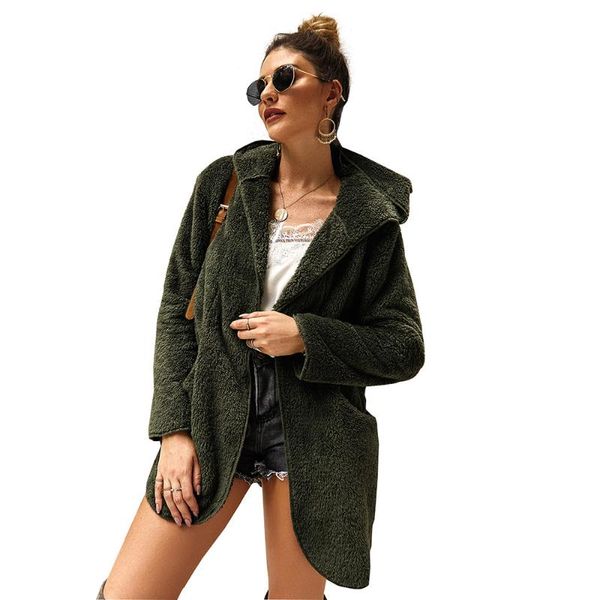 women's jackets autumn fluffy hooded jacket women long sleeve loose outerwear solid colour fashion and coats 2021 promotion, Black;brown
women's jackets autumn fluffy hooded jacket women long sleeve loose outerwear solid colour fashion and coats 2021 promotion, Black;brown