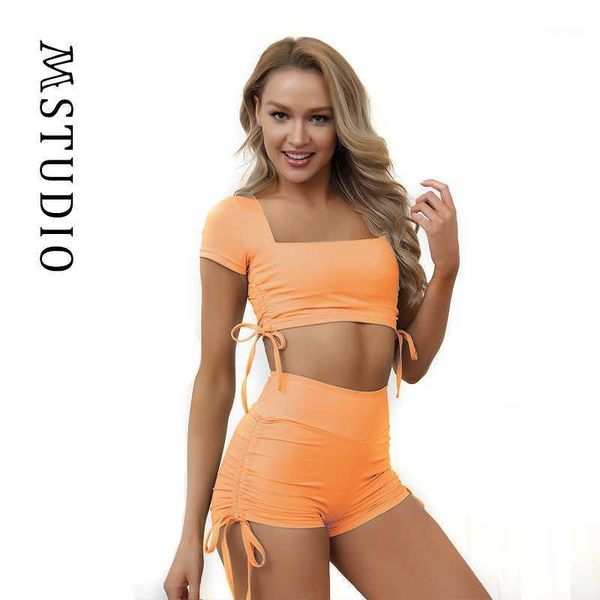 yoga outfit 2021 set 2 pice sportswear short sleeves back hollowed out shorts with drawstring women fitness workout wear sport suit
yoga outfit 2021 set 2 pice sportswear short sleeves back hollowed out shorts with drawstring women fitness workout wear sport suit