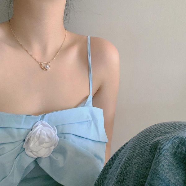 pendant necklaces small design sense geometric pearl necklace female cool style net red temperament simple metal buckle clavicle chain, Silver
pendant necklaces small design sense geometric pearl necklace female cool style net red temperament simple metal buckle clavicle chain, Silver