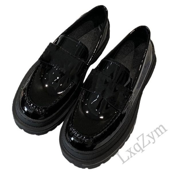 dress shoes bling patent leather ladies business casual style oxford single thick heel round toe female comfortable non-slip loafers, Black
dress shoes bling patent leather ladies business casual style oxford single thick heel round toe female comfortable non-slip loafers, Black