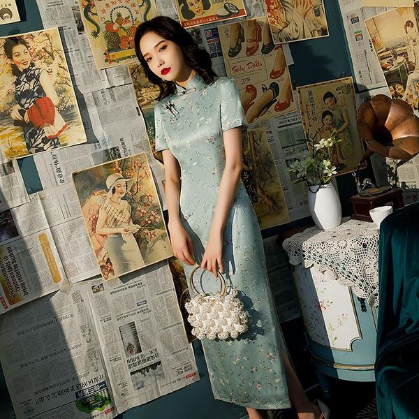 ethnic clothing woman traditional chinese style slim floral print cheongsam ladies party elegant green bodycon qipao vestido, Red
ethnic clothing woman traditional chinese style slim floral print cheongsam ladies party elegant green bodycon qipao vestido, Red