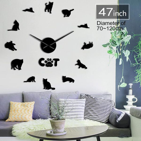 wall clocks american shorthair ash cat kitty diy big clock domestic home decor i love cats art long hands time
wall clocks american shorthair ash cat kitty diy big clock domestic home decor i love cats art long hands time