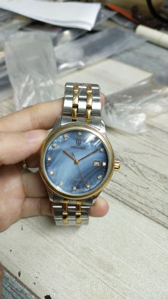new arrivals men's watch automatic mechanical watch wrist watch metal band t03, Slivery;brown
new arrivals men's watch automatic mechanical watch wrist watch metal band t03, Slivery;brown