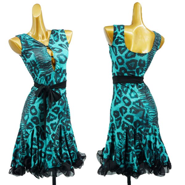 summer latin dancing dress kids costume blue leopard prom dresses for women club party outfit competition dancewear 1593, Black;red
summer latin dancing dress kids costume blue leopard prom dresses for women club party outfit competition dancewear 1593, Black;red