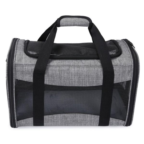 pet carrier bag foldable breathable pet outdoor storage bag portable handbag travel pouch (grey)
pet carrier bag foldable breathable pet outdoor storage bag portable handbag travel pouch (grey)