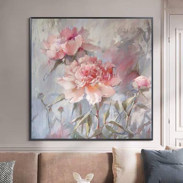 paintings modern artist painted abstract pink peony flower oil painting on canvas wall art frameless picture decor for live room home gift
paintings modern artist painted abstract pink peony flower oil painting on canvas wall art frameless picture decor for live room home gift