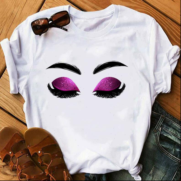 makeup art eyelashes print vogue all match t shirt women kawaii tshirt streetwear hipster summer woman clothes, White
makeup art eyelashes print vogue all match t shirt women kawaii tshirt streetwear hipster summer woman clothes, White