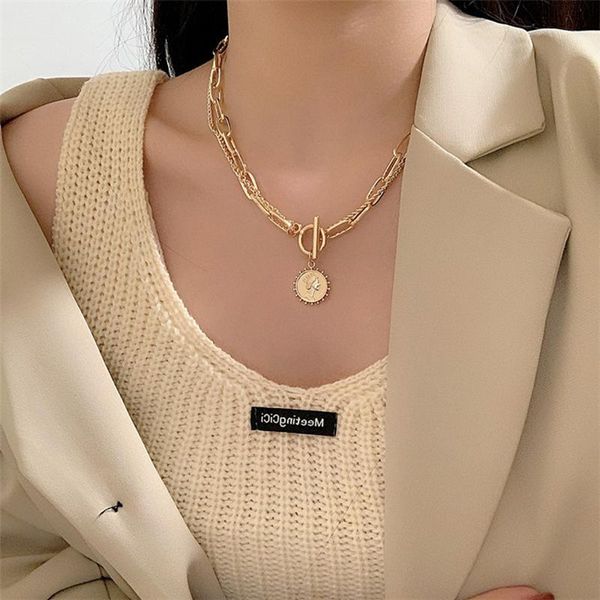 chains temperament double-layer necklace female personality simple beauty head pendant cold wind niche clavicle, Silver
chains temperament double-layer necklace female personality simple beauty head pendant cold wind niche clavicle, Silver