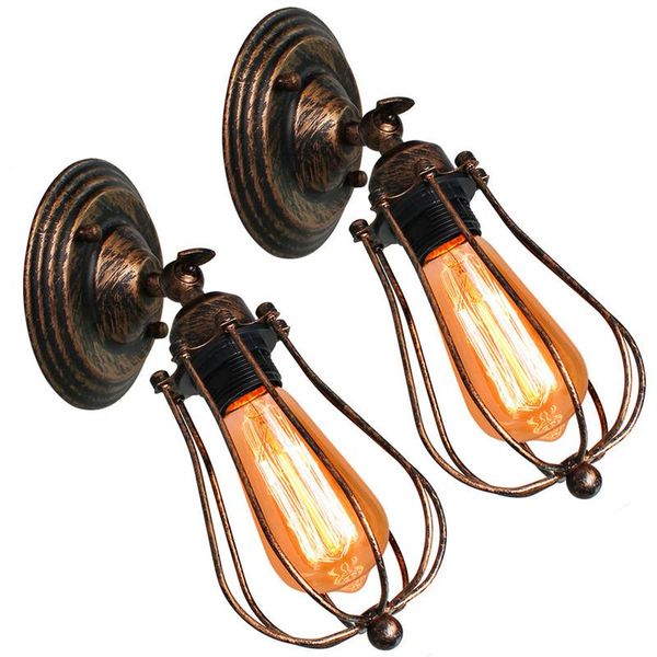 2pcs rustic wall sconces wire cage ceiling light fixtures industrial vintage wall lamp for home decor headboard bedroom porch
2pcs rustic wall sconces wire cage ceiling light fixtures industrial vintage wall lamp for home decor headboard bedroom porch