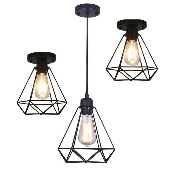 pendant lamps nordic light diamond birdcage lampshade retro wrought iron e27 industrial style restaurant bar bedroom led lights decor
pendant lamps nordic light diamond birdcage lampshade retro wrought iron e27 industrial style restaurant bar bedroom led lights decor