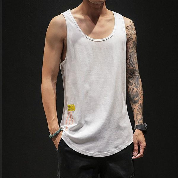 men' tank vest clothing summer fashion brand outer wear loose youth fitness basketball sports waistcoat sleeveless t-shirt, White;black
men' tank vest clothing summer fashion brand outer wear loose youth fitness basketball sports waistcoat sleeveless t-shirt, White;black