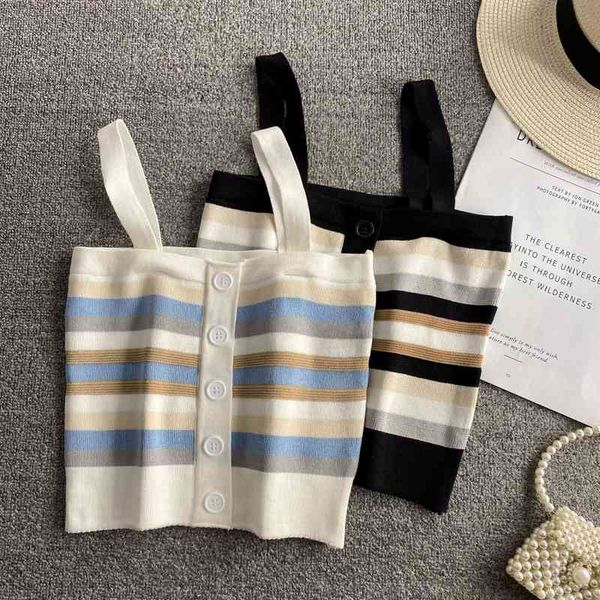 women's tanks & camis fashion halter sling outer wear vest women's summer with striped knitted bottoming casual shirt halter, White
women's tanks & camis fashion halter sling outer wear vest women's summer with striped knitted bottoming casual shirt halter, White
