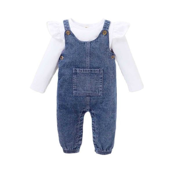 baby girl clothes set newborn babies sets long sleeve spring/autumn 2-pieces romper denim overalls outfits infant girls clothes y0918, White
baby girl clothes set newborn babies sets long sleeve spring/autumn 2-pieces romper denim overalls outfits infant girls clothes y0918, White