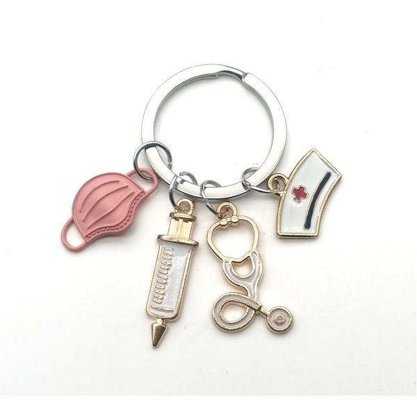 new design keychain doctor medical tool stethoscope syringe mask key ring nurse medical student gift keychain qylppb
new design keychain doctor medical tool stethoscope syringe mask key ring nurse medical student gift keychain qylppb